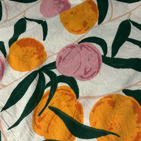 Urban Outfitters Allover Fruits Patterned Shower Curtain - Picture 3 of 6